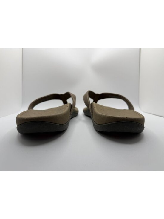 Vionic Wave Flip Flop Sandals Unisex MN 13/ WN 14 Khaki Mesh Ortho Arch Support main image 6
